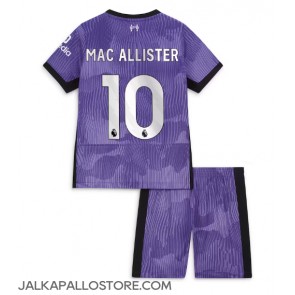 Liverpool Alexis Mac Allister #10 Kolmaspaita Lapsille 2023-24 Lyhythihainen (+ shortsit)